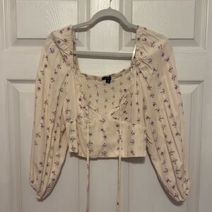 Long sleeve floral top